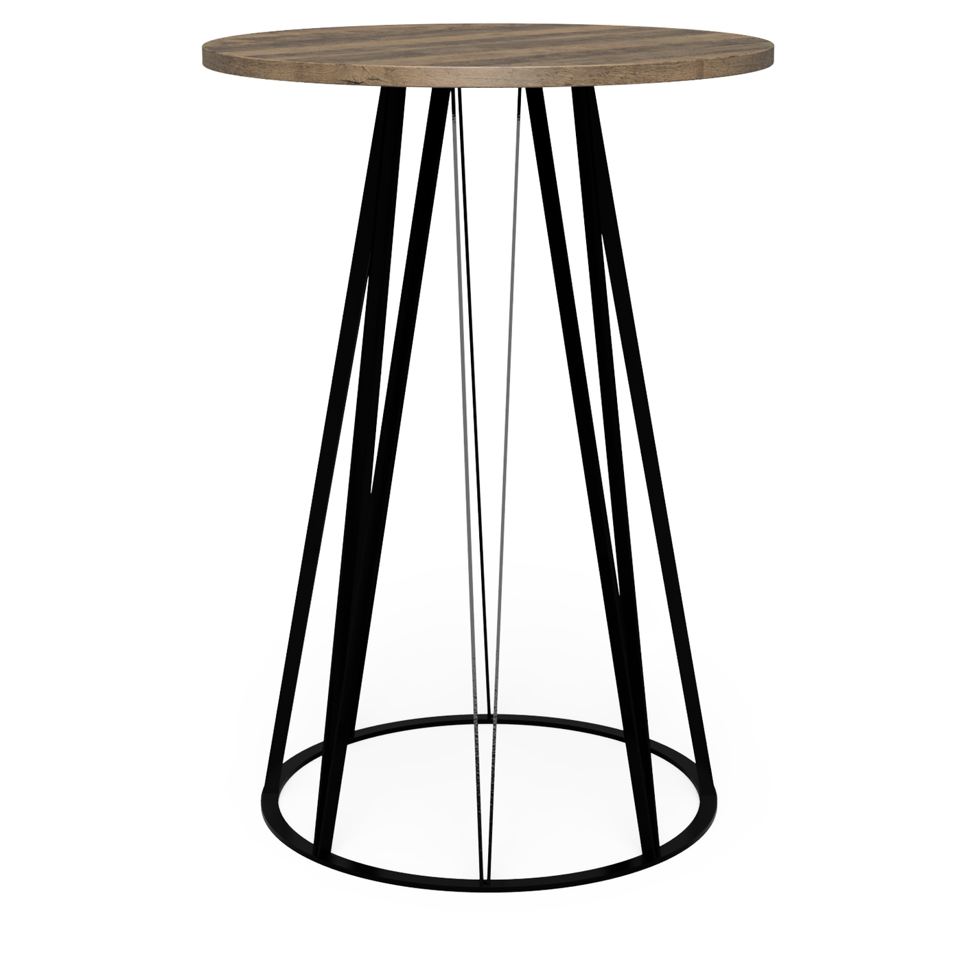 Round Table Nº 2 - Poseur Table - Black / Pine