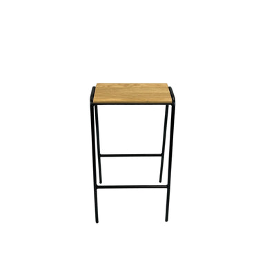 Bar Stool Nº 2 - Black / Solid Oak