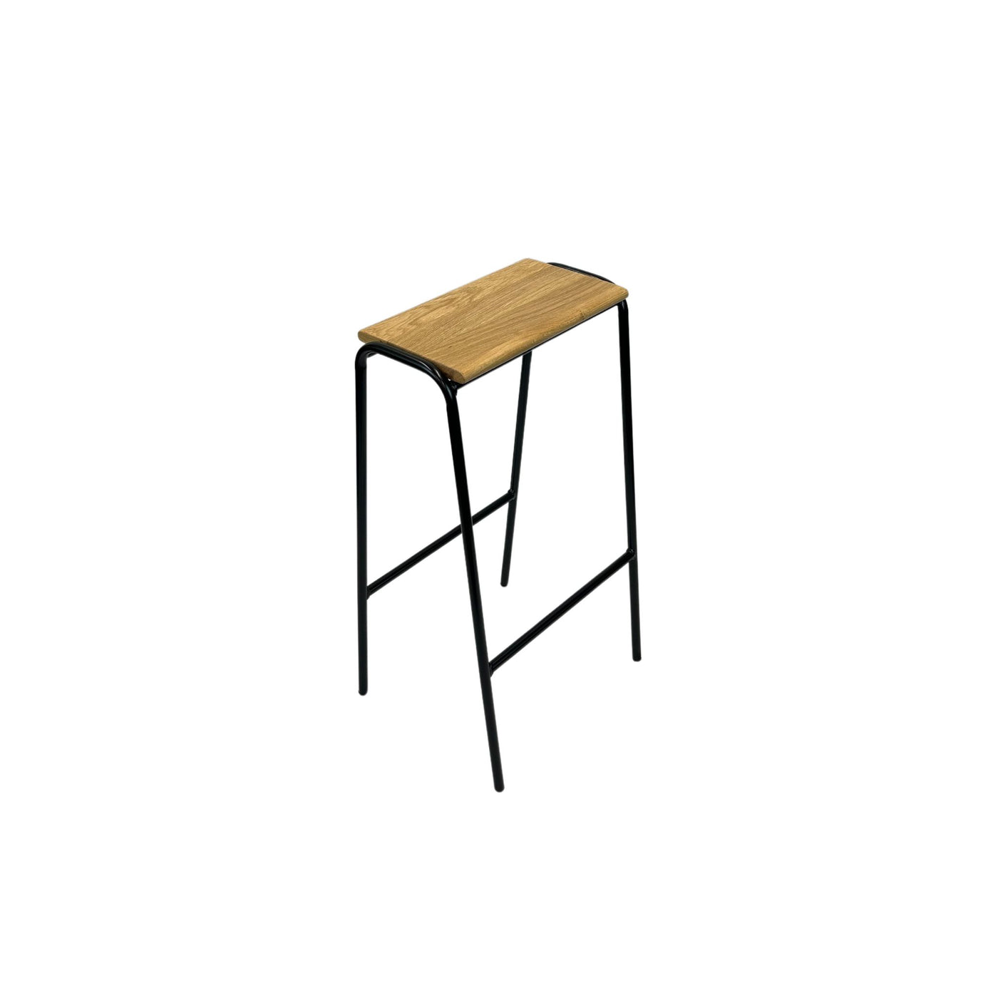 Bar Stool Nº 2 - Black / Solid Oak