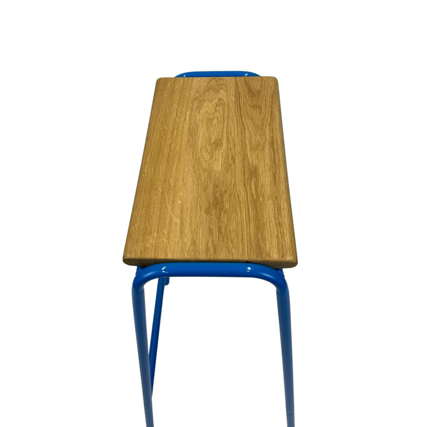 Bar Stool Nº 2 - Sky Blue / Solid Oak