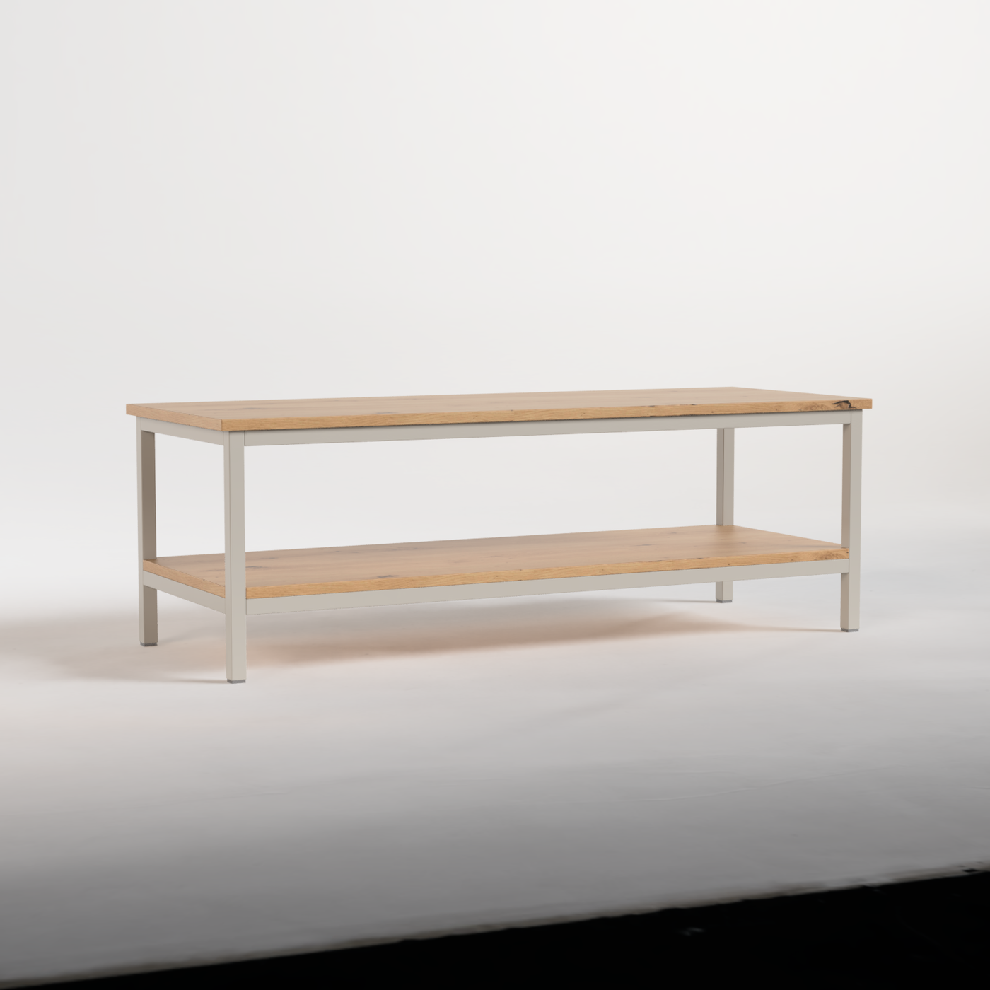 Coffee Table Nº 3 - Silk Grey / Solid Oak
