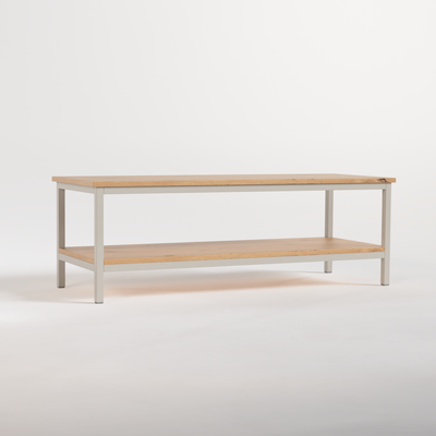 Coffee Table Nº 3 - Silk Grey / Solid Oak