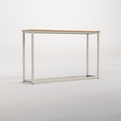 Console Table Nº 2 - Silk Grey / Solid Oak
