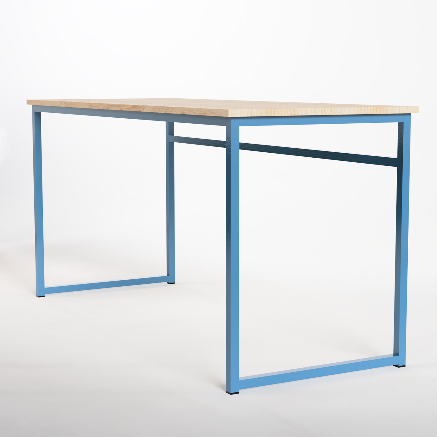 Desk Nº 2 - Brilliant Blue / Solid Oak