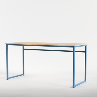 Desk Nº 2 - Brilliant Blue / Solid Oak