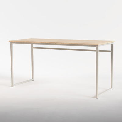 Desk Nº 2 - Silk Grey / Solid Oak