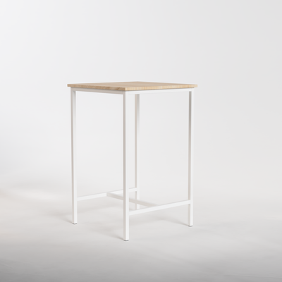 Bar Table Nº 2 - White / Solid Oak