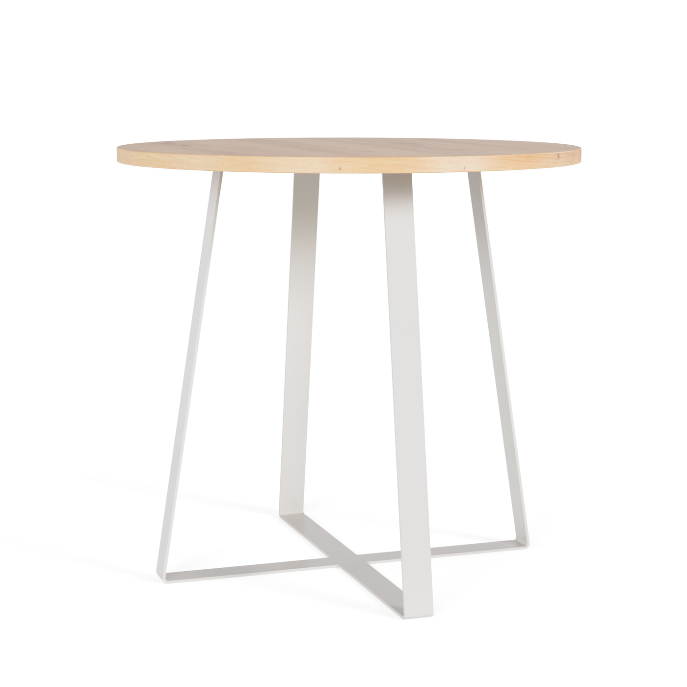 Round Table Nº 2 - Silk Grey / Solid Oak