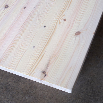 Table Top Only - Circular - Pine, White Wash