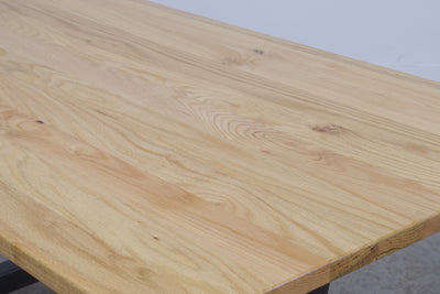 Round Table Nº 1 - Silk Grey / Solid Oak